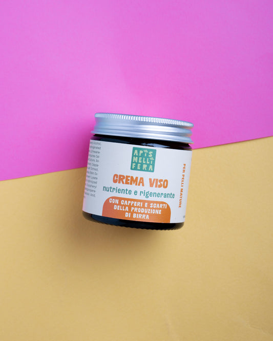 Crema Viso Nutriente e Rigenerante con capperi e estratti di birra